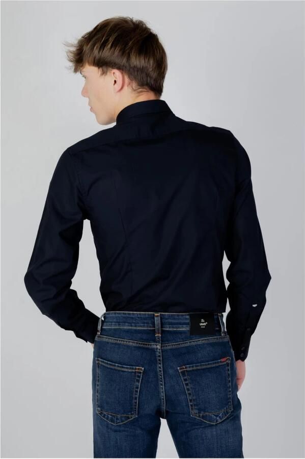 Antony Morato Katoenen Lange Mouw Shirt Herfst Winter Blue Heren