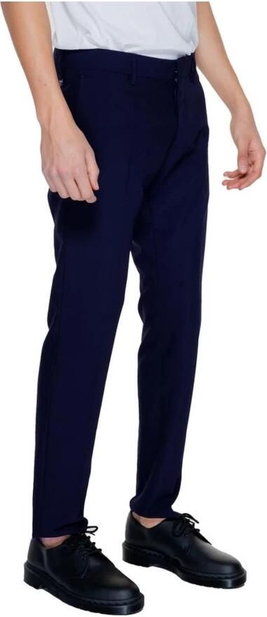 Antony Morato Blauwe Suit Broek Polyester Mix Lente Zomer Blue Heren