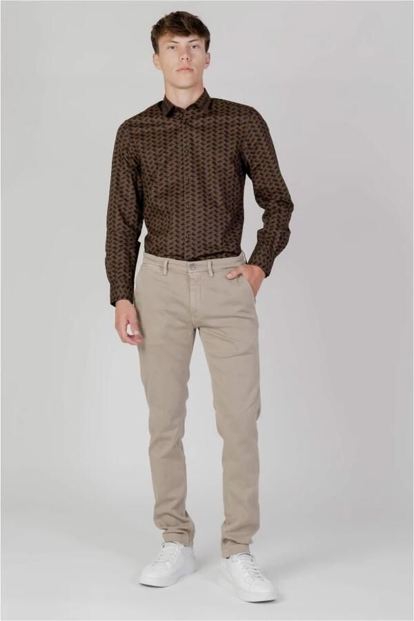 Antony Morato Overhemd Lange Mouw NAPOLI SLIM FIT IN TESSUTO MMSL00628-FA430578