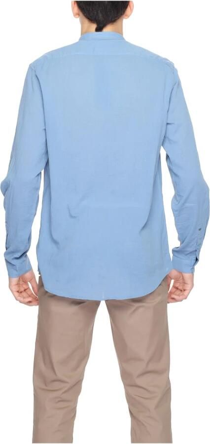 Antony Morato Katoenen Lange Mouw Shirt Lente Zomer Collectie Blue Heren