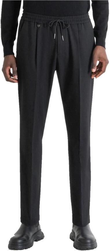 Antony Morato Elegante Zwarte Broek met Rechte Pijpen Black Heren - Foto 3