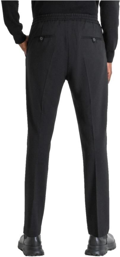 Antony Morato Elegante Zwarte Broek met Rechte Pijpen Black Heren - Foto 2