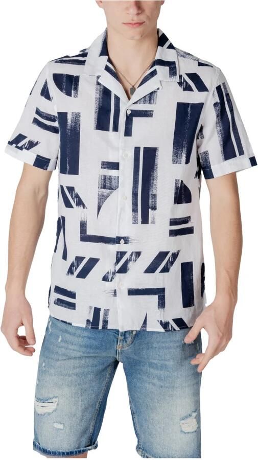 Antony Morato Geometrisch Patroon V-hals Shirt Multicolor Heren - Foto 3