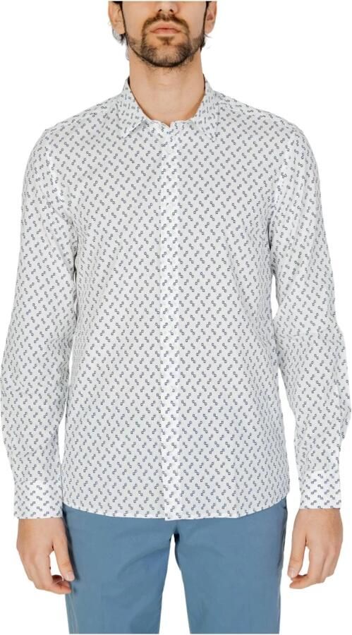 Antony Morato Lange Mouwen Heren Overhemd Lente Zomer Collectie White Heren - Foto 5
