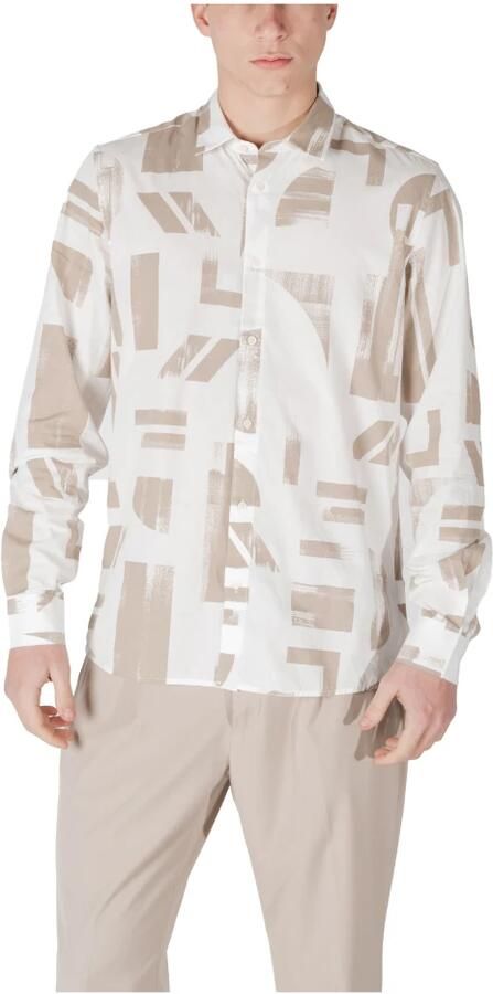 Antony Morato Heren Lange Mouwen Shirt Collectie Beige Heren - Foto 4