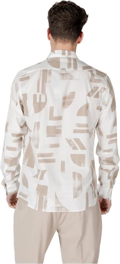 Antony Morato Heren Lange Mouwen Shirt Collectie Beige Heren