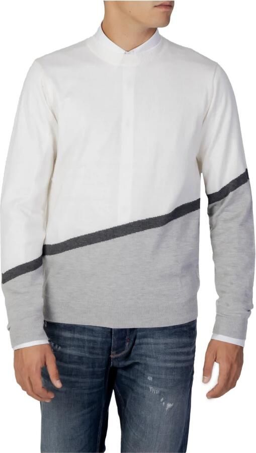 Antony Morato Crème Acryl Heren Jersey T-Shirt Multicolor Heren