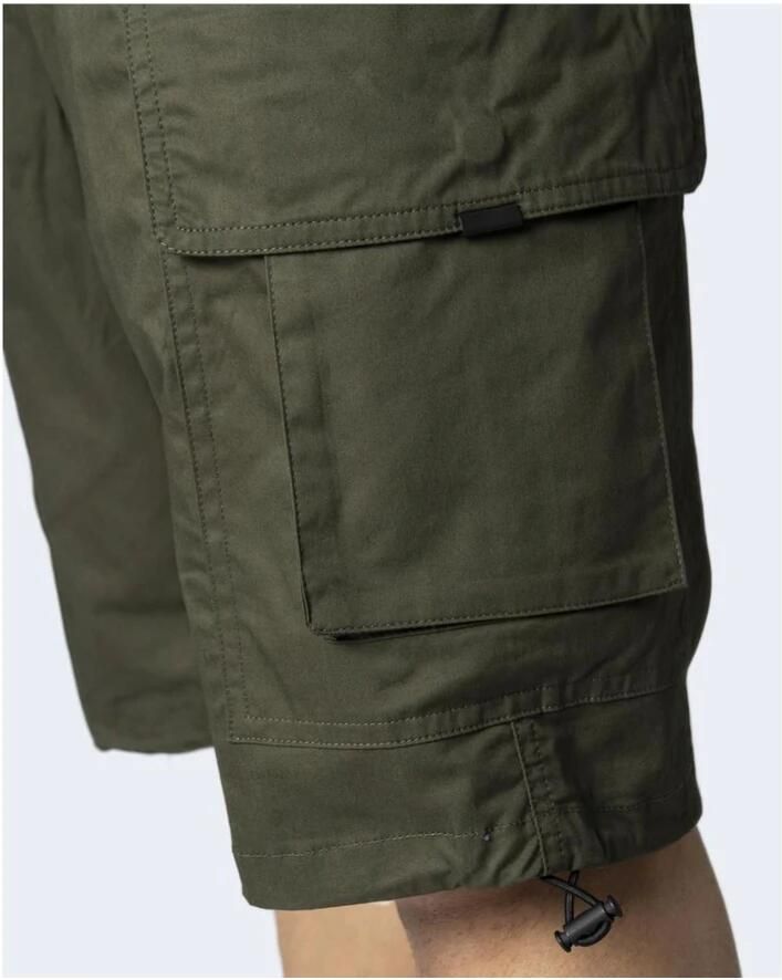 Antony Morato Groene katoenen shorts met ritssluiting en knoopsluiting Green Heren