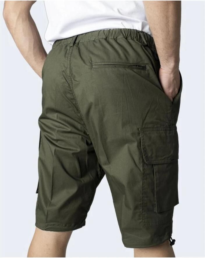 Antony Morato Groene katoenen shorts met ritssluiting en knoopsluiting Green Heren - Foto 3