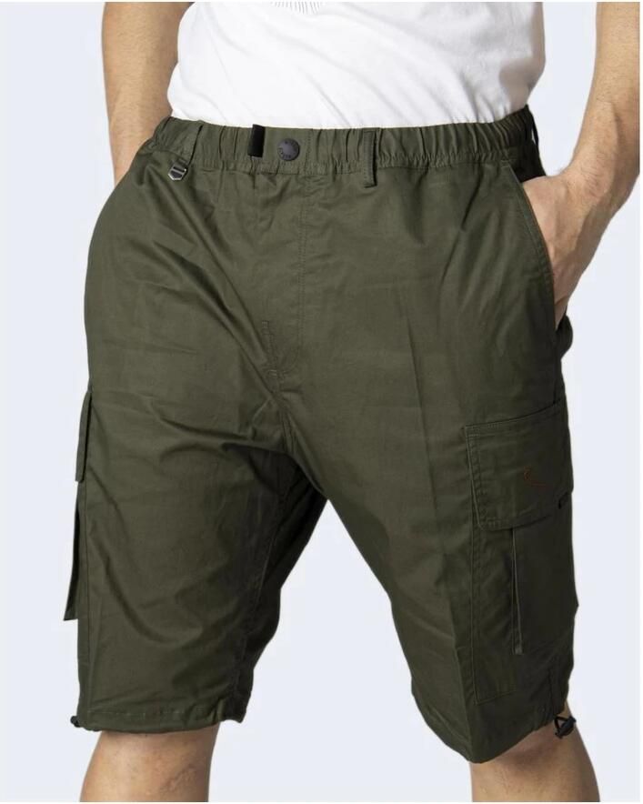 Antony Morato Groene katoenen shorts met ritssluiting en knoopsluiting Green Heren - Foto 2