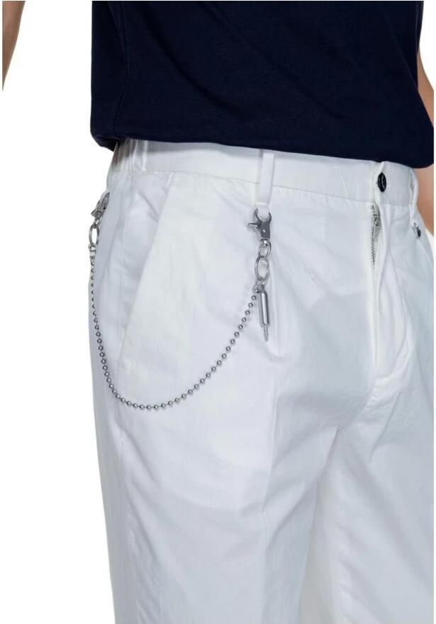 Antony Morato Heren Regular Fit Katoenen Broek Lente Zomer Collectie White Heren