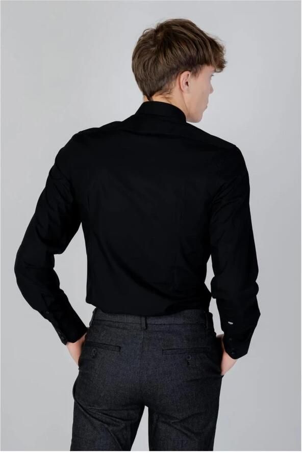 Antony Morato Zwarte Overhemd met Lange Mouwen Knoopsluiting Black Heren - Foto 2