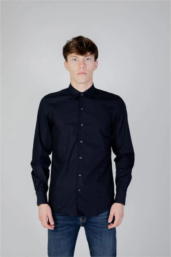 Antony Morato Katoenen Lange Mouw Shirt Herfst Winter Blue Heren - Foto 2