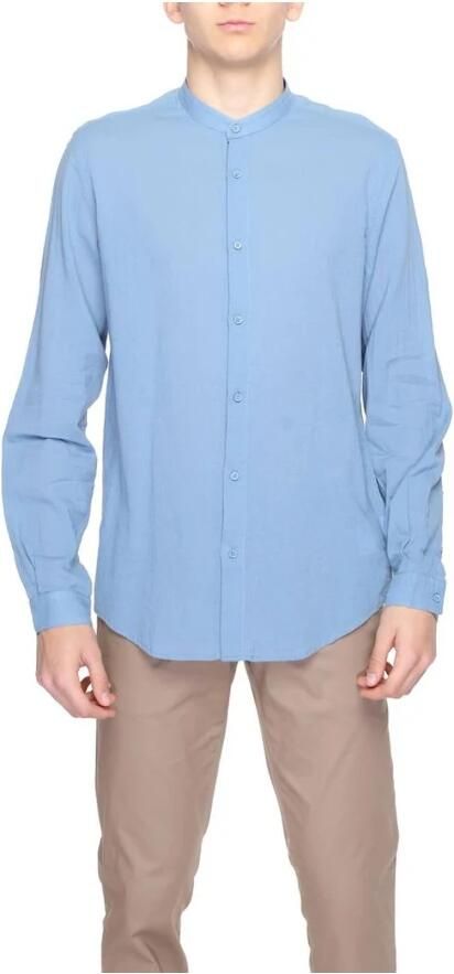 Antony Morato Katoenen Lange Mouw Shirt Lente Zomer Collectie Blue Heren - Foto 3