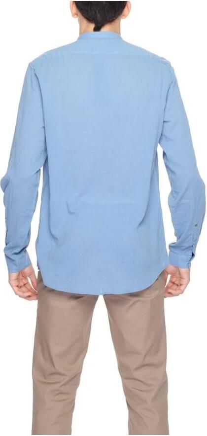 Antony Morato Katoenen Lange Mouw Shirt Lente Zomer Collectie Blue Heren
