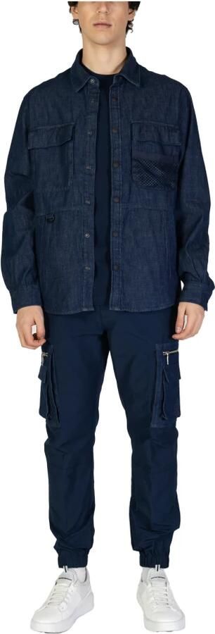 Antony Morato Katoenen Lange Mouwen Shirt Lente Zomer Collectie Blue Heren - Foto 4