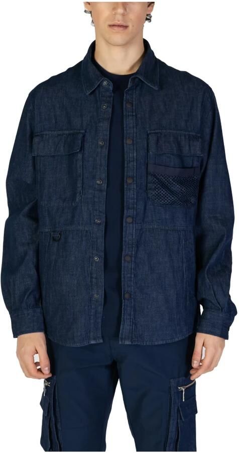 Antony Morato Katoenen Lange Mouwen Shirt Lente Zomer Collectie Blue Heren