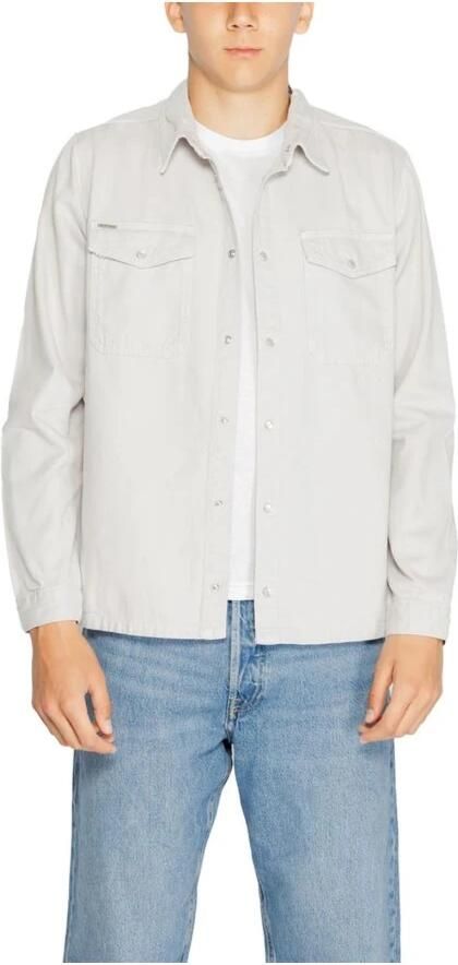 Antony Morato Katoenen Overhemd Herfst Winter Collectie Gray Heren - Foto 5