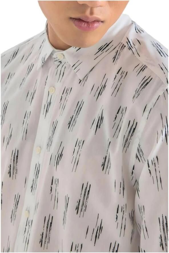 Antony Morato Barcelona Overhemd met Lange Mouwen Lente Zomer Collectie White Heren