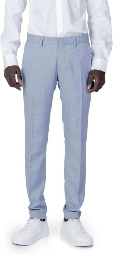 Antony Morato Lichtblauwe Marl Broek met Rits en Haaksluiting Blue Heren - Foto 4