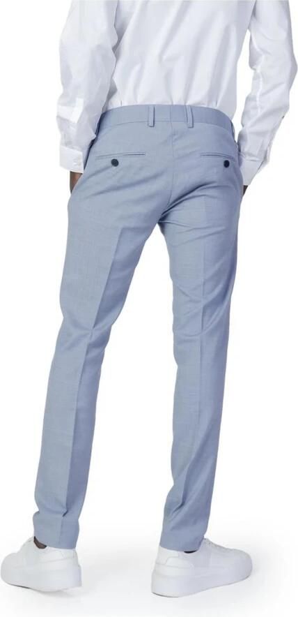 Antony Morato Lichtblauwe Marl Broek met Rits en Haaksluiting Blue Heren - Foto 3