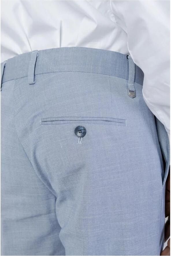 Antony Morato Lichtblauwe Marl Broek met Rits en Haaksluiting Blue Heren - Foto 2