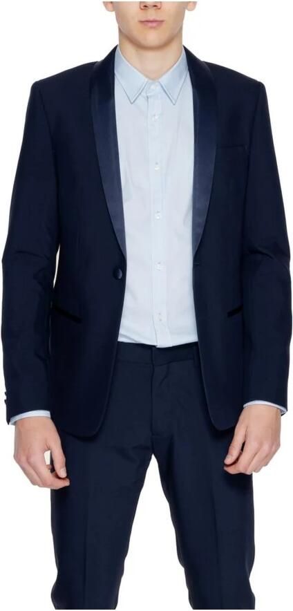 Antony Morato Heren Pak Jas Lente Zomer Collectie Blue Heren - Foto 3