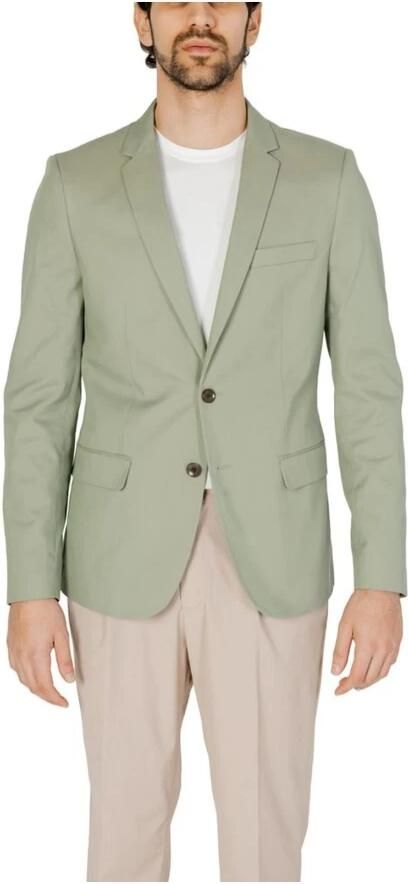 Antony Morato Groene Blazer Met Knoopsluiting Green Heren - Foto 4