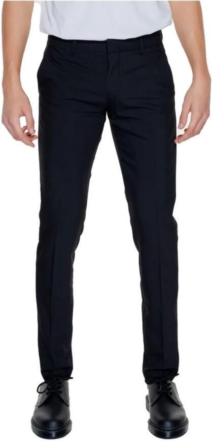 Antony Morato Zwarte rits knoop broek comfortabele pasvorm Black Heren - Foto 5