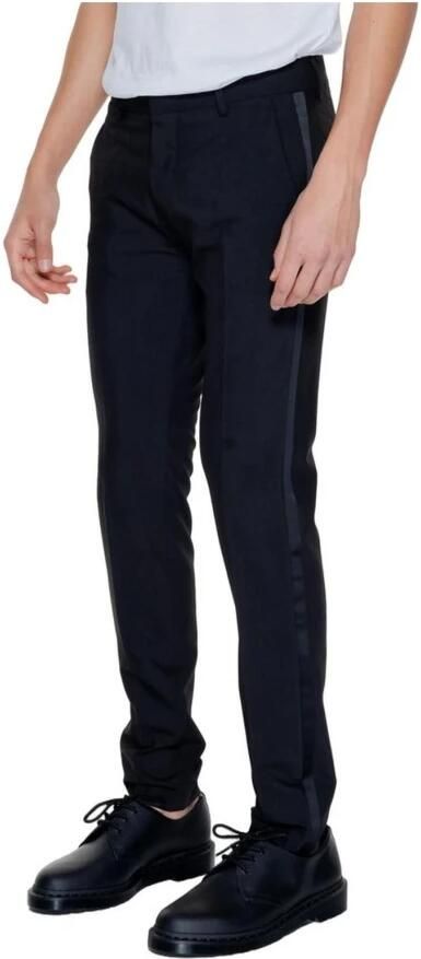 Antony Morato Zwarte rits knoop broek comfortabele pasvorm Black Heren - Foto 3