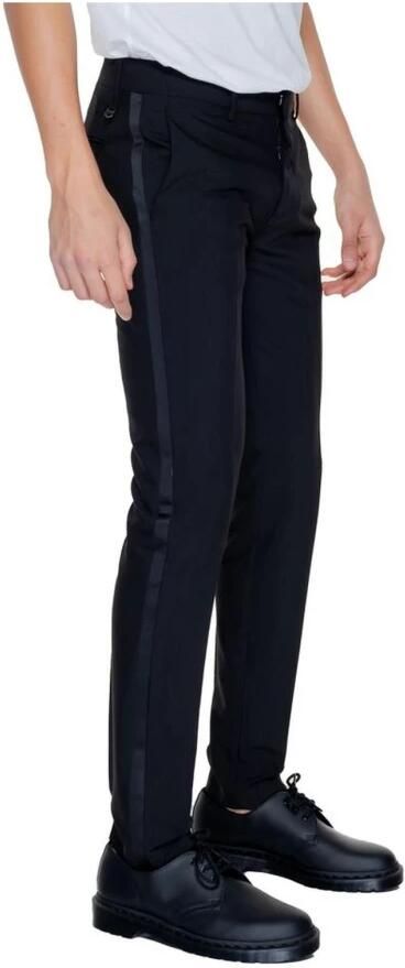 Antony Morato Zwarte rits knoop broek comfortabele pasvorm Black Heren - Foto 4