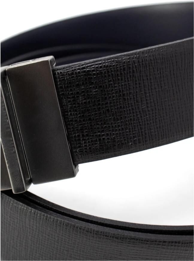 Antony Morato Zwarte Leren Riem met Gespsluiting Black Heren