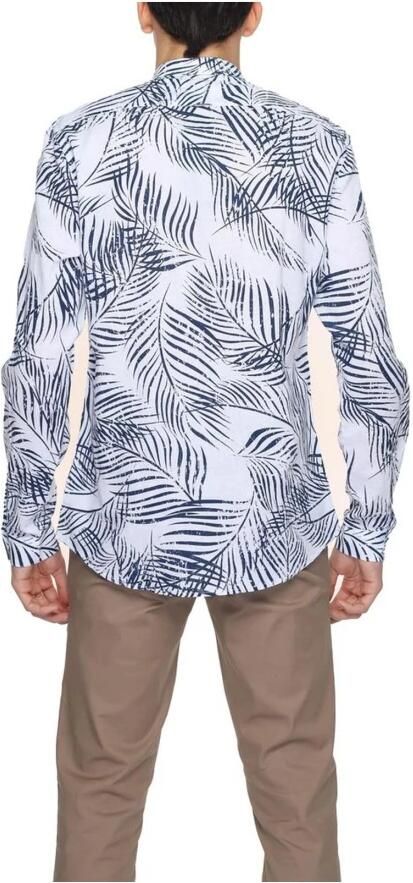 Antony Morato Linnen overhemd met lange mouwen Collectie Lente Zomer Blue Heren