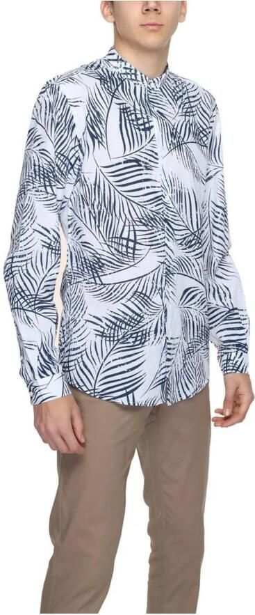 Antony Morato Linnen overhemd met lange mouwen Collectie Lente Zomer Blue Heren - Foto 4