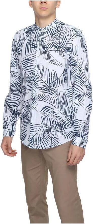 Antony Morato Linnen overhemd met lange mouwen Collectie Lente Zomer Blue Heren - Foto 3