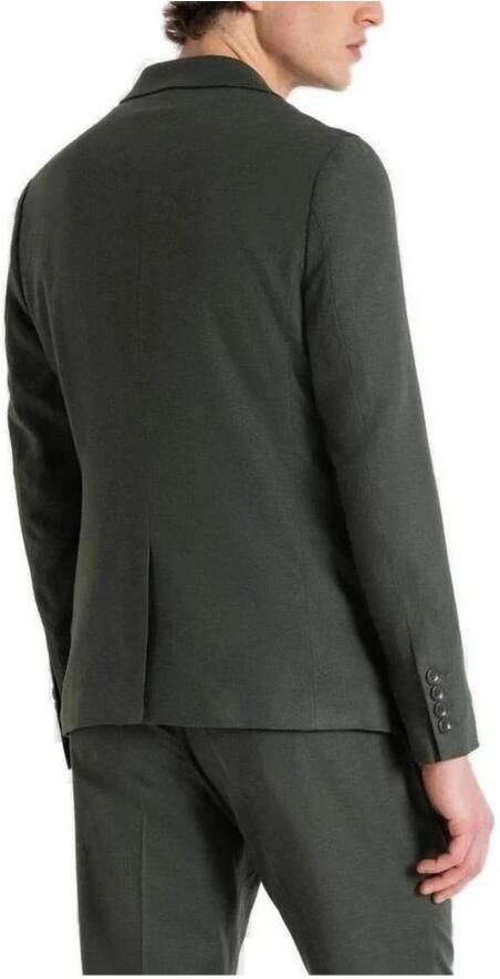 Antony Morato Slim fit 2-knoops colbert van een mix van linnen en viscose met klepzakken