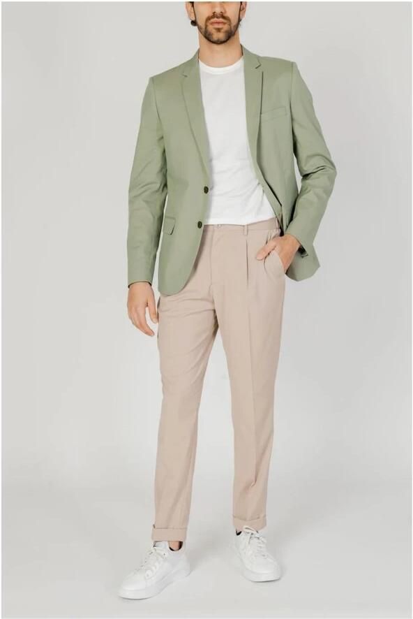 Antony Morato Groene Blazer Met Knoopsluiting Green Heren