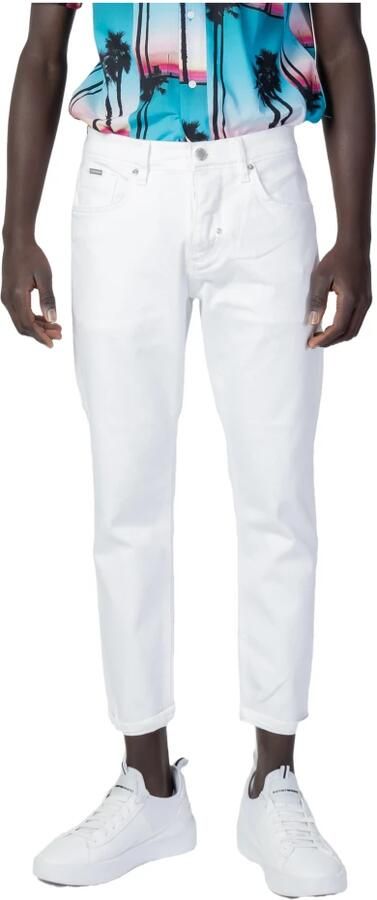 Antony Morato Heren Witte Effen Jeans met Ritssluiting en Knoopsluiting White Heren - Foto 4