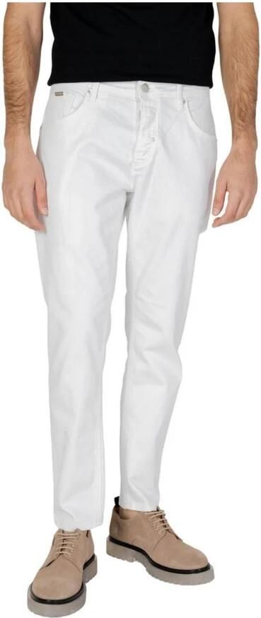Antony Morato Witte Rits Knoop Jeans Lente Zomer White Heren - Foto 4
