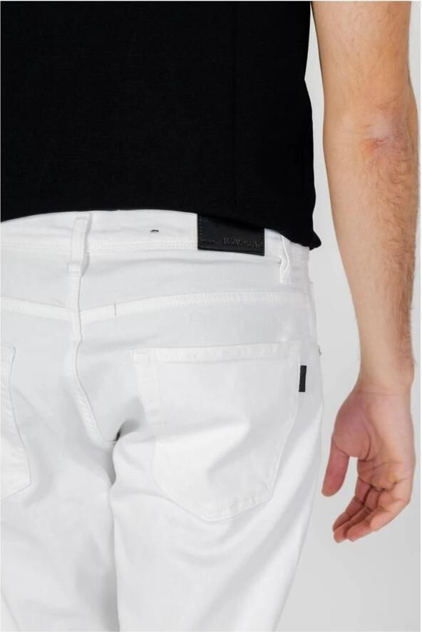 Antony Morato Witte Rits Knoop Jeans Lente Zomer White Heren