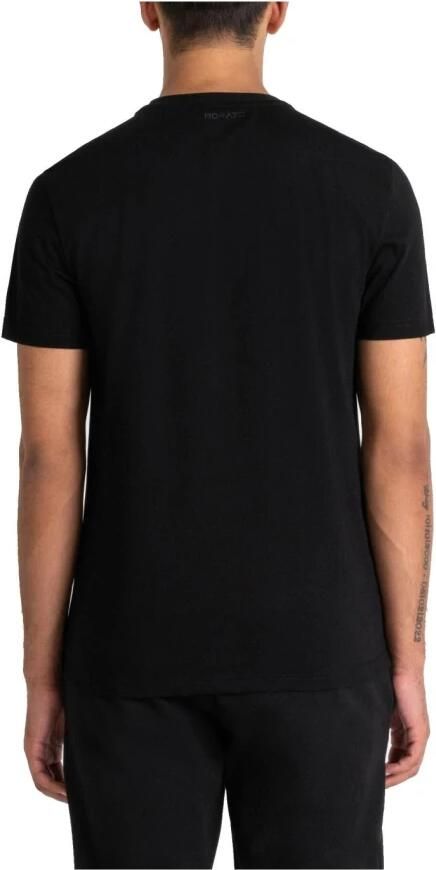 Antony Morato Zwart Bedrukt T-Shirt Mannen Ronde Hals Black Heren - Foto 2