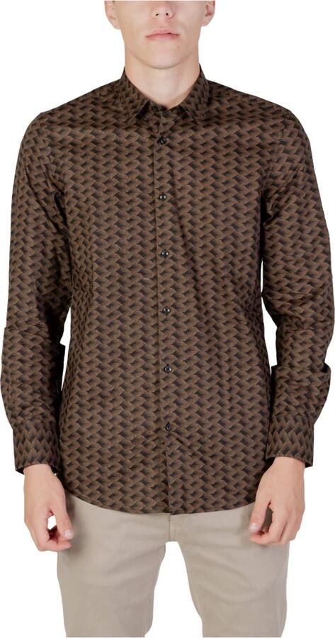 Antony Morato Overhemd Lange Mouw NAPOLI SLIM FIT IN TESSUTO MMSL00628-FA430578