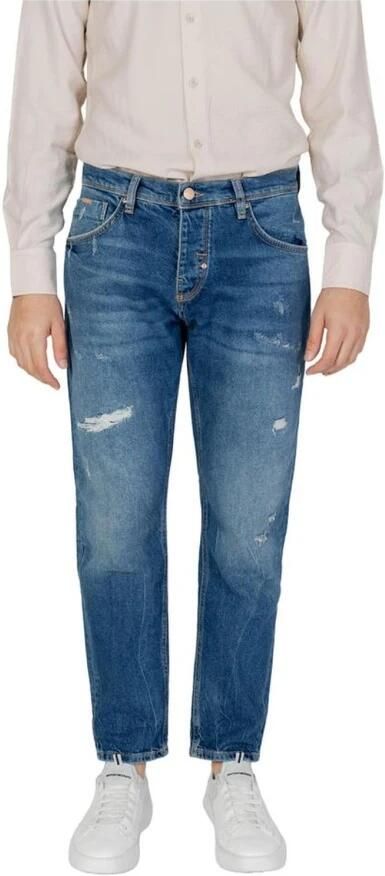 Antony Morato Blauwe Rits Knopen Jeans Lente Zomer Blue Heren - Foto 4