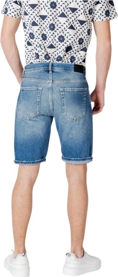 Antony Morato Stijlvolle katoenen shorts met ritssluiting zakken Blue Heren