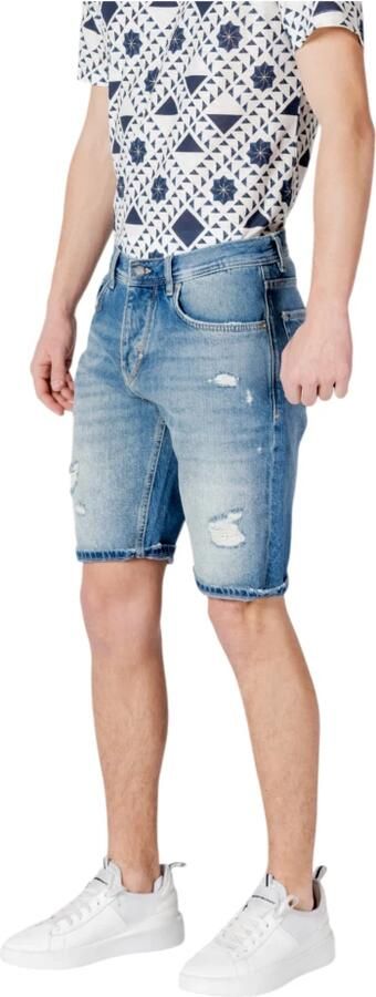 Antony Morato Stijlvolle katoenen shorts met ritssluiting zakken Blue Heren - Foto 2