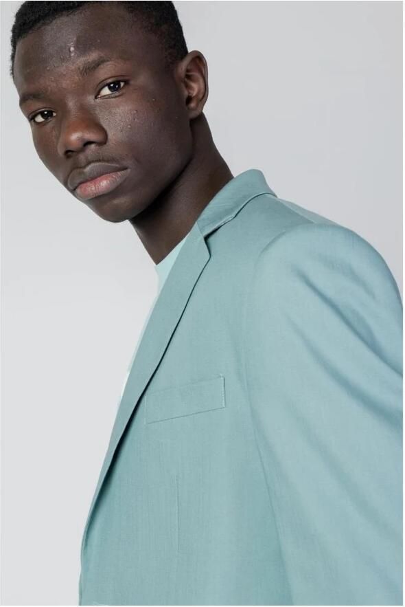 Antony Morato Groene Geknoopte Blazer met Reverskraag Green Heren