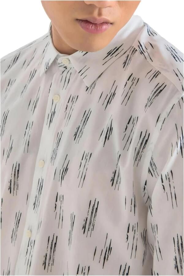 Antony Morato Barcelona Overhemd met Lange Mouwen Lente Zomer Collectie White Heren