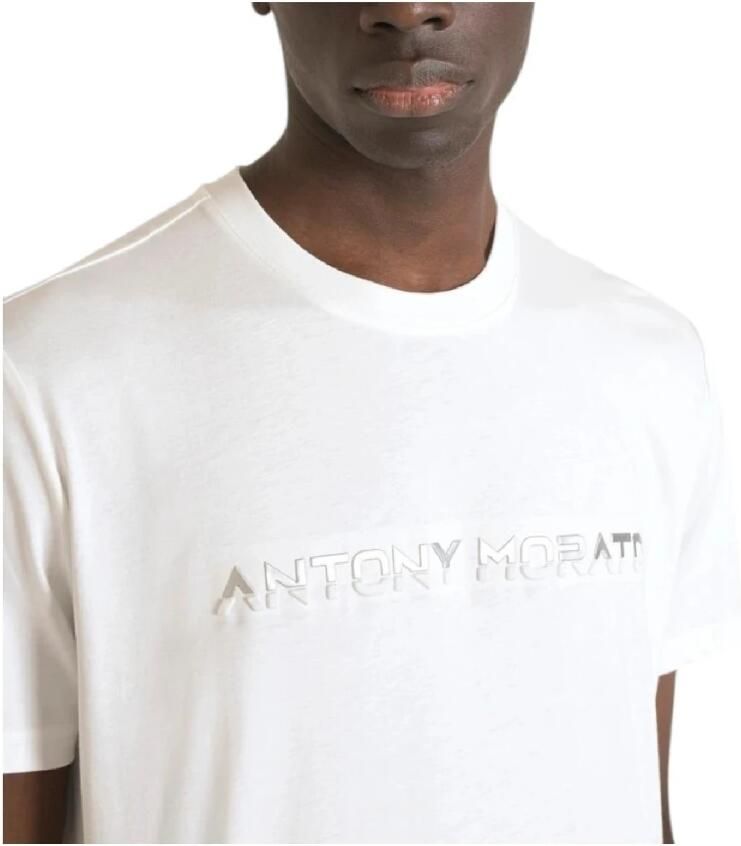 Antony Morato Wit T-shirt met modern design White Heren