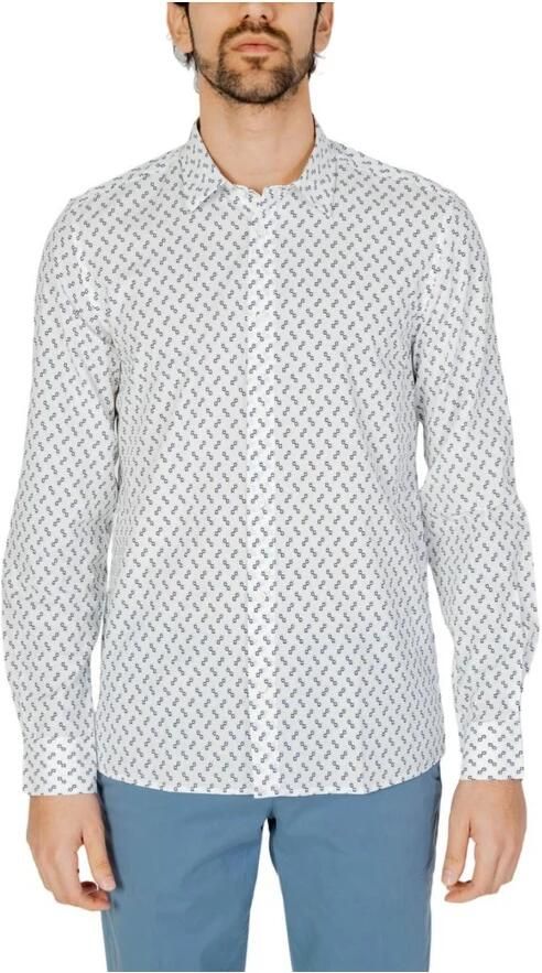 Antony Morato Lange Mouwen Heren Overhemd Lente Zomer Collectie White Heren - Foto 5