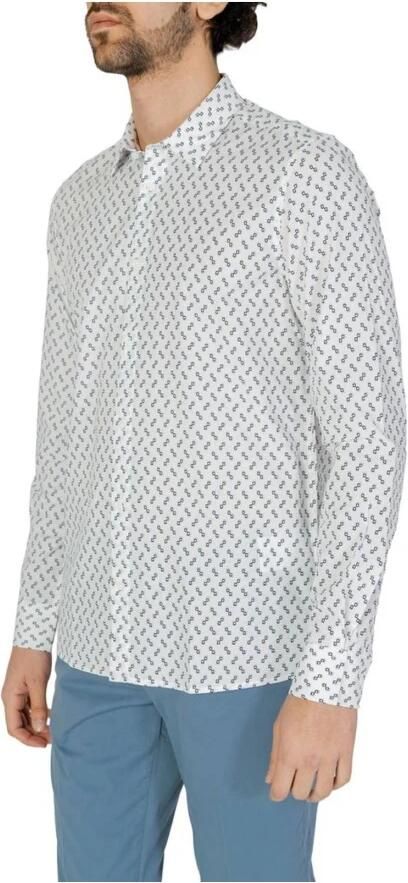 Antony Morato Lange Mouwen Heren Overhemd Lente Zomer Collectie White Heren - Foto 4